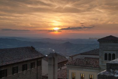 San Marino Old Town Center Cityscape
