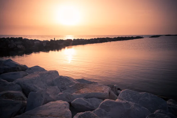 Mar línea costera - Marina di Pisa — Foto de Stock