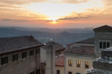 San Marino Old Town Center Cityscape