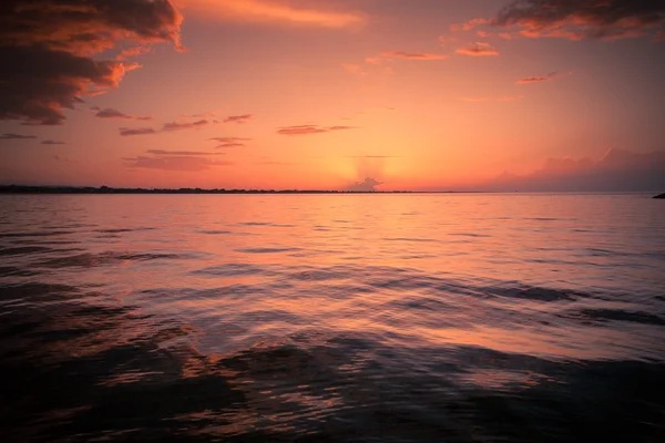 在地中海的落日 — 图库照片