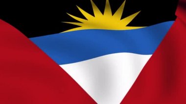 Antigua ve Barbuda bayraklı ilmekledi
