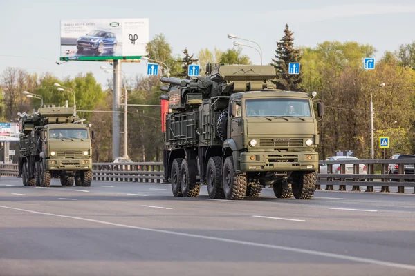 Vojenské dopravy po vítězství Parade — Stock fotografie