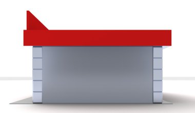 Dükkan veya minimarket kiosk resmi dış
