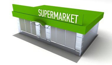 Dükkan veya minimarket kiosk resmi dış