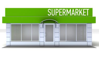Dükkan veya minimarket kiosk resmi dış