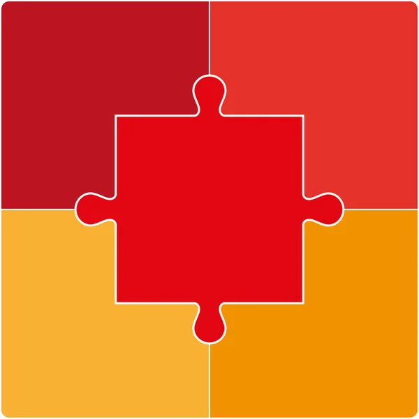 Puzzle-Set. Vektorillustration — Stockvektor