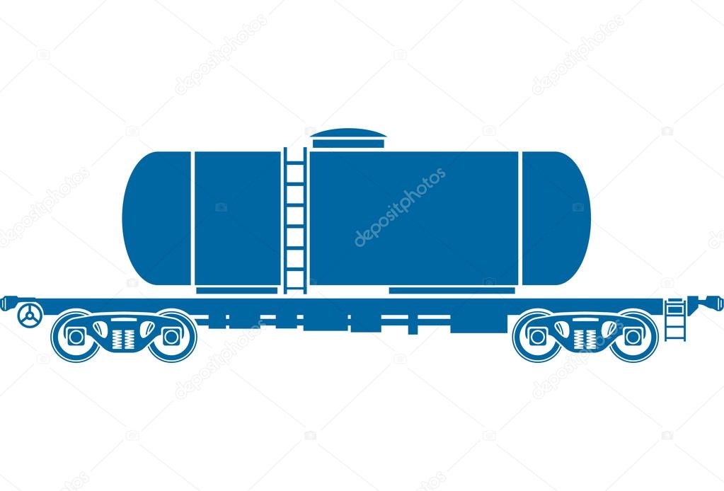 Tank Railway freight car - Vector illustration