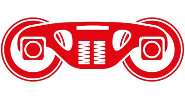 Vagon tekerlek seti - vektör tren araba tekerlekleri