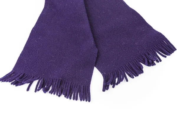 Фіолетовий шарф в'язаний ізольований — стокове фото