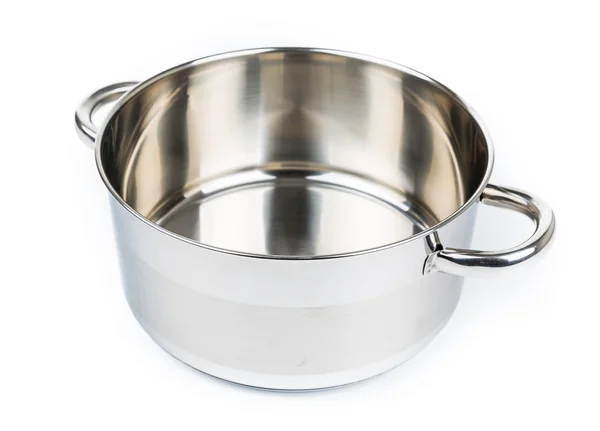 Metal stock pot — Stock Photo, Image