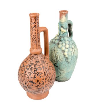 Kil şarap testi veya beyaz izole sürahi