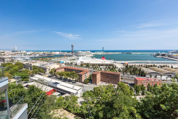 Uitzicht op de stad Barcelona — Stockfoto