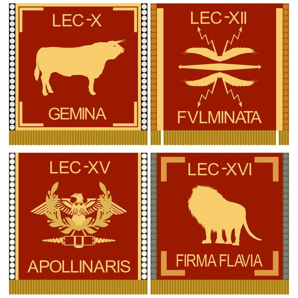 Símbolos dos legionários romanos —  Vetores de Stock