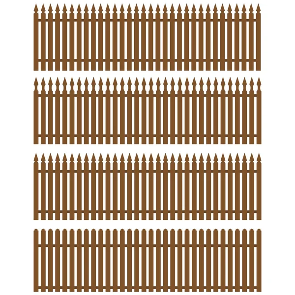 Bouw van de Fence.The, die voor de bescherming en de aanwijzing van grenzen en het grondgebied dient — Stockvector