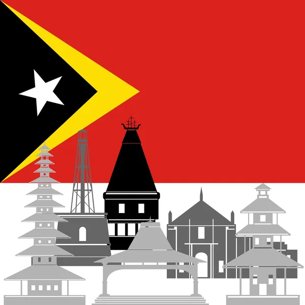 Timor Oriental — Vector de stock