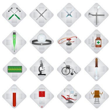 Set of medical icons clipart