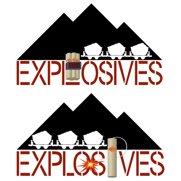 Explosivos — Vector de stock