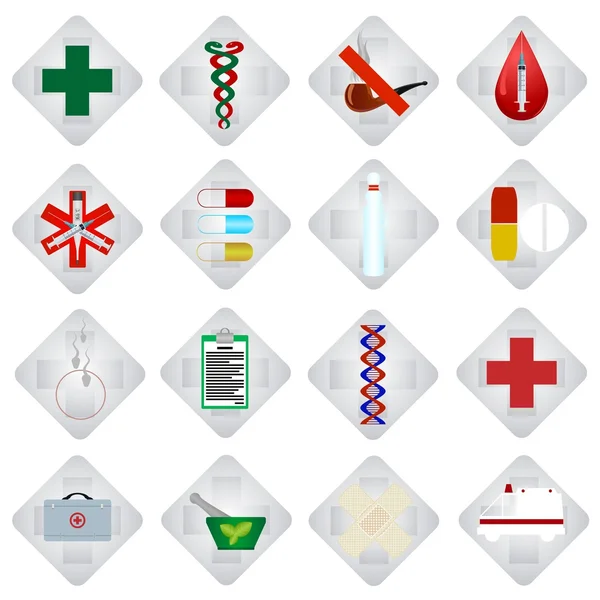 Set of medical icons-2 — Stock Vector