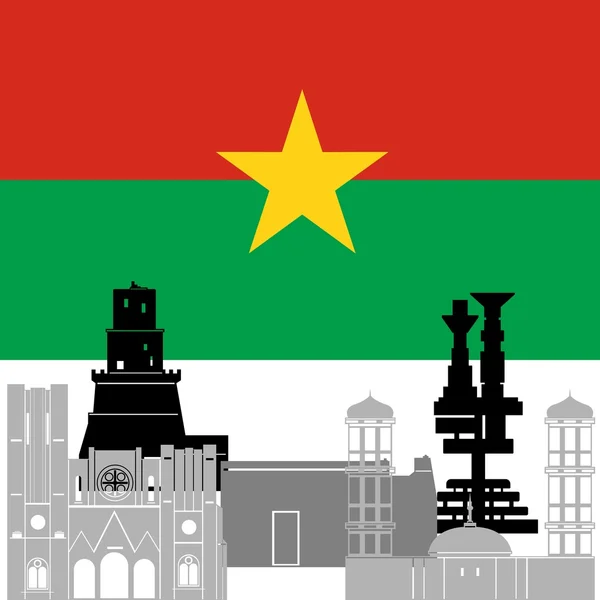 Burkina faso — Vetor de Stock