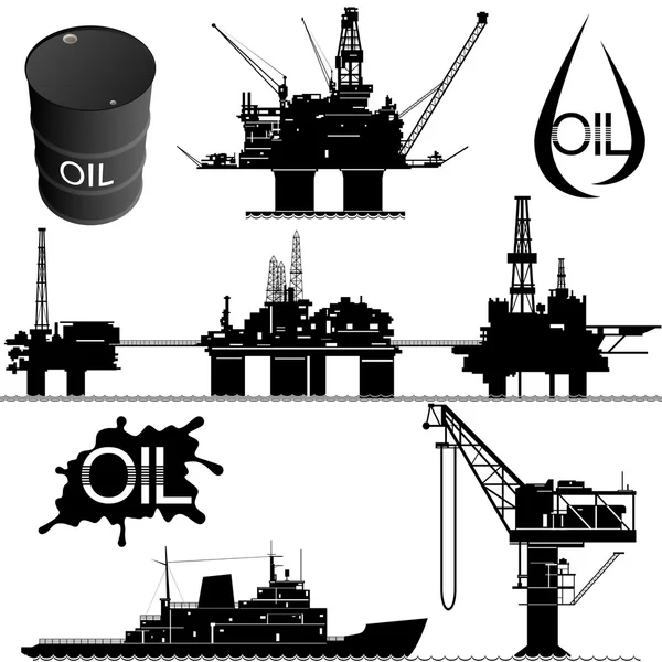 Industria petrolera — Archivo Imágenes Vectoriales