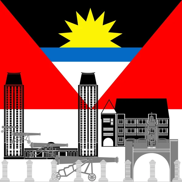 Antigua y Barbuda — Vector de stock