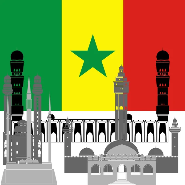 Senegal — Vetor de Stock