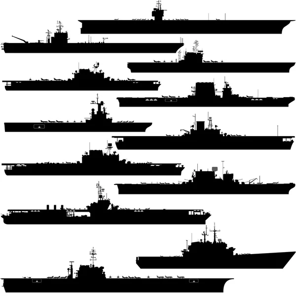 Vliegdekschip — Stockvector