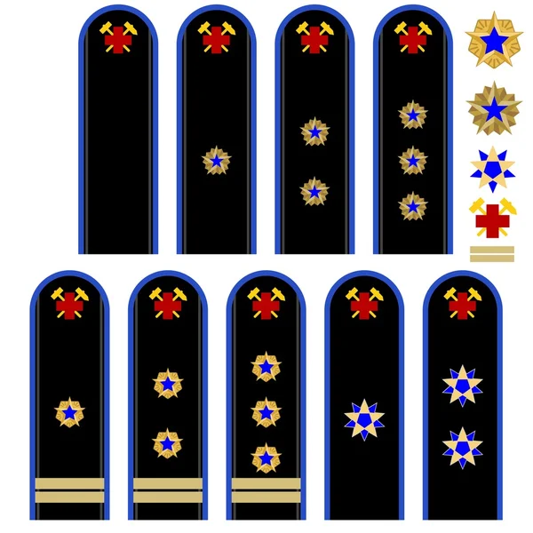 Insignia Russische noodgevallen werknemers — Stockvector