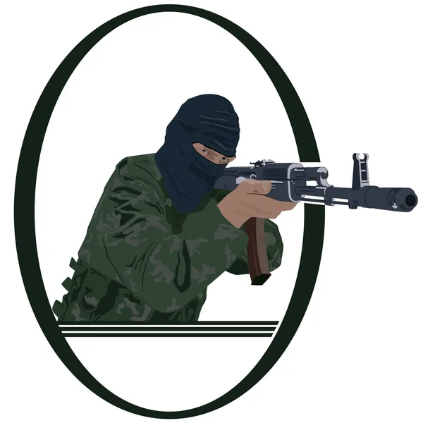 Soldado — Vector de stock