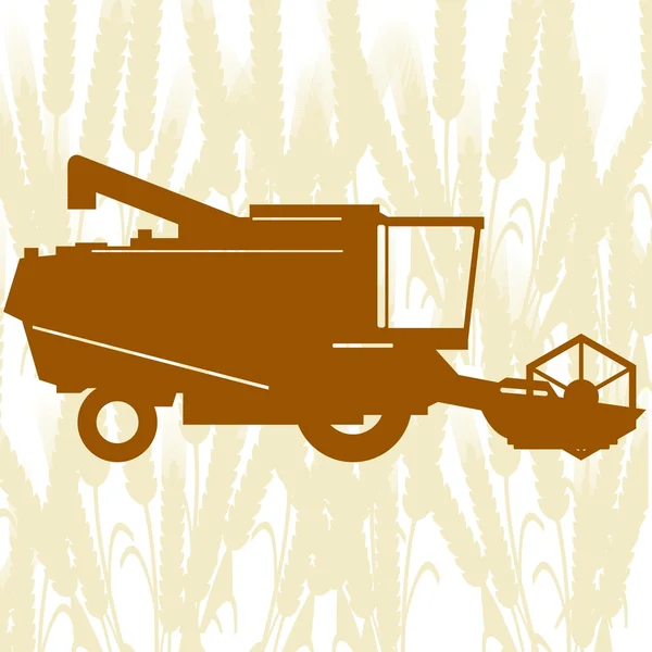 Combine Harvester-1 — Stock Vector