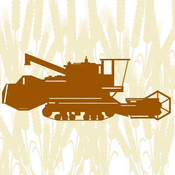 Combine Harvester-2 — Stock Vector