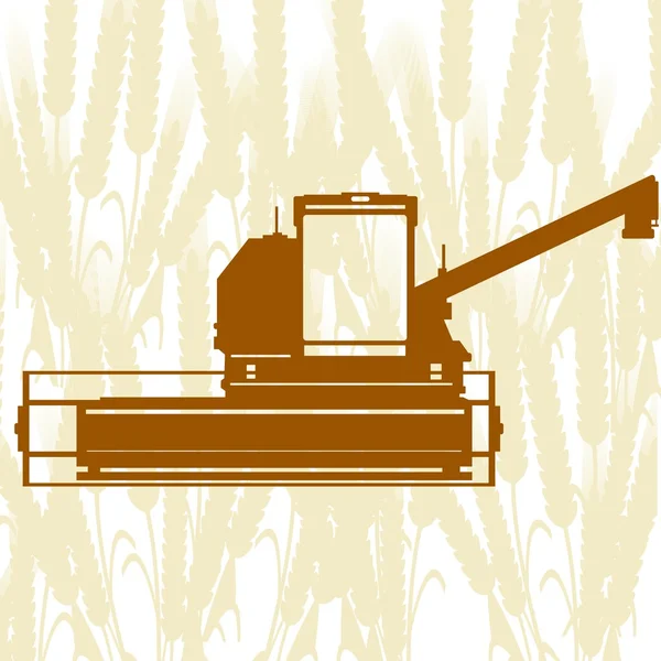 Combine Harvester-3 — Stock Vector