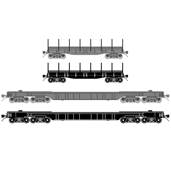 Plataforma ferroviaria-1 — Vector de stock
