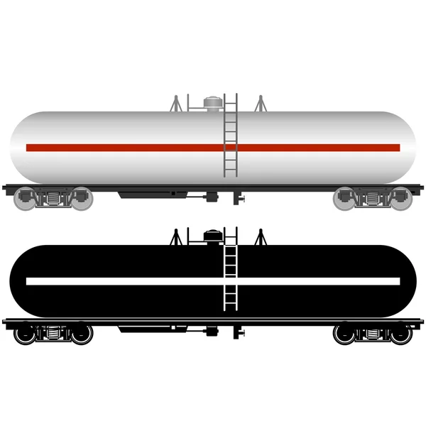 Eisenbahntank — Stockvektor