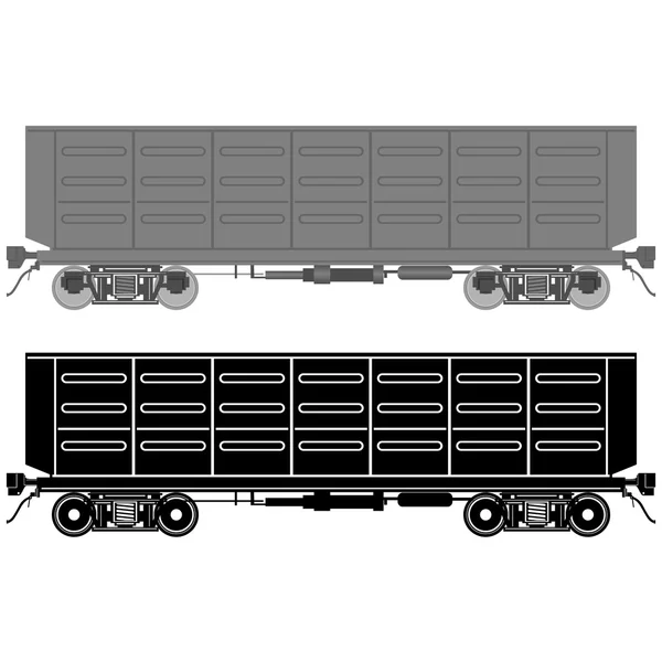 Železniční vůz. — Stockový vektor