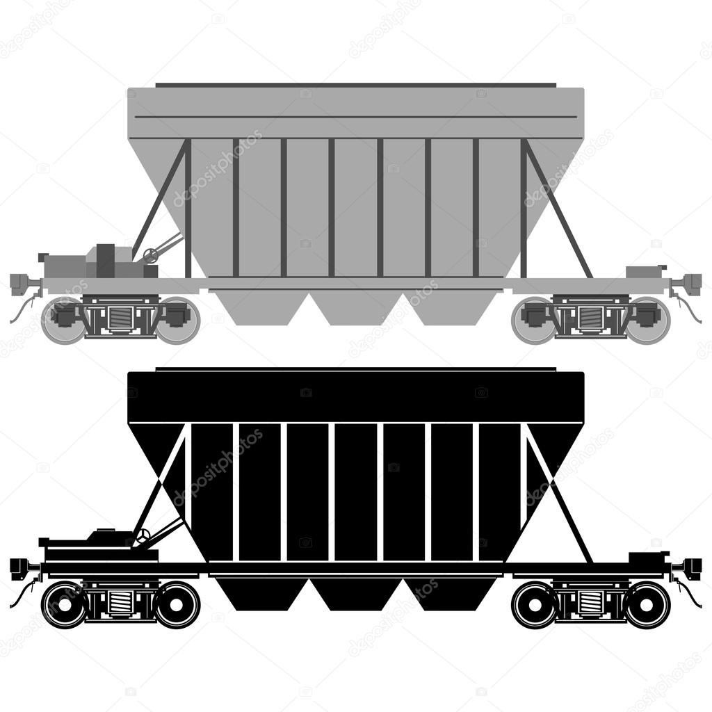 Railway carriage for bulk cargo-1