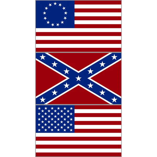 Drapeaux des États-Unis — Image vectorielle