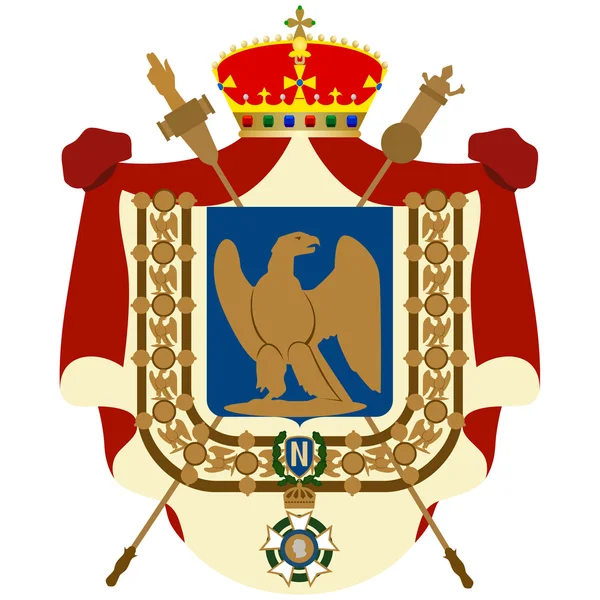 Abrigo Imperatoratora Francia de Napoleón — Vector de stock