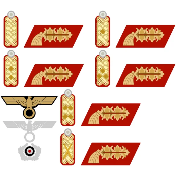 Insignia de los generales de la Wehrmacht — Archivo Imágenes Vectoriales