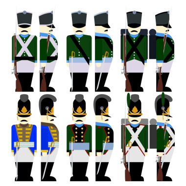 Askeri üniforma ordu Bavyera 1812-3
