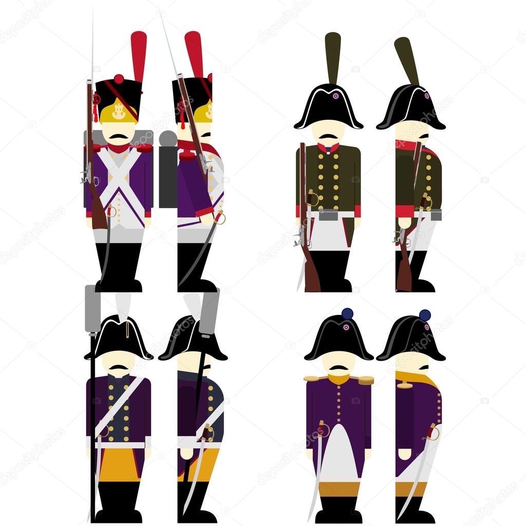 Military Uniforms Army France in 1812-4