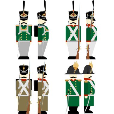 Askeri üniformaları Rus Ordusu 1812-2