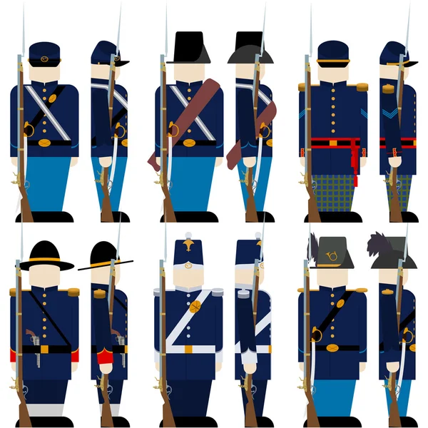 Les forces armées de l'Union — Image vectorielle