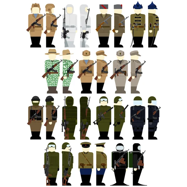 Uniforms soldiers of Russian special services — Stock Vector