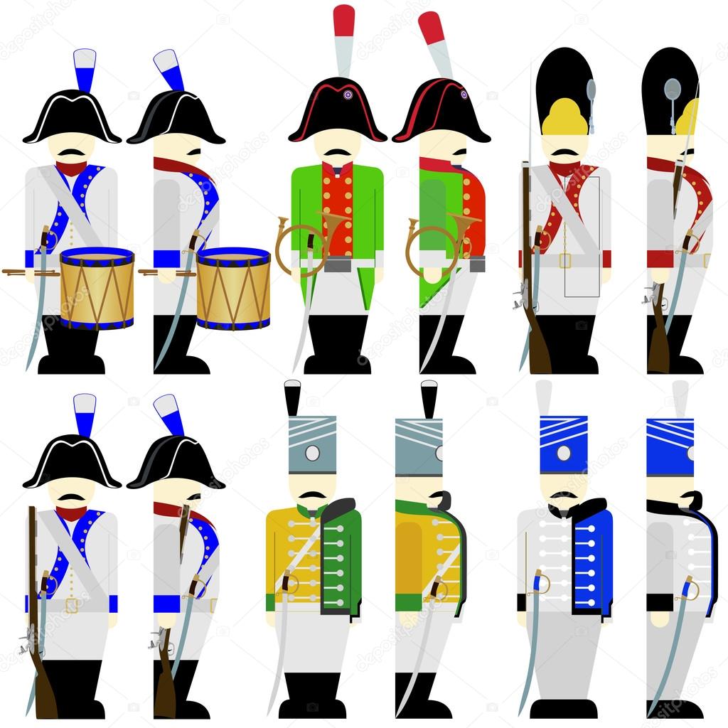 Military uniforms of the army of Saxony in 1812