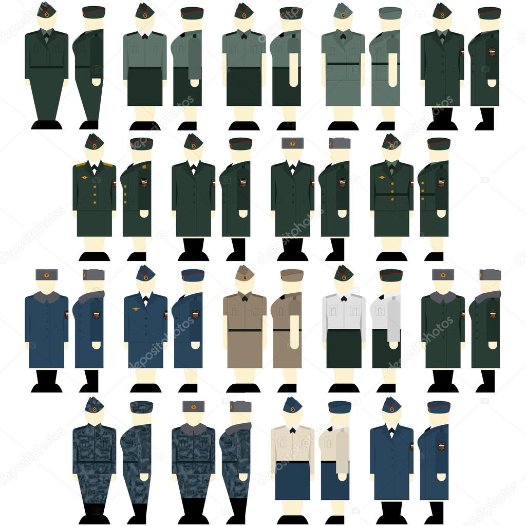 Women's uniforms Interior Ministry troops