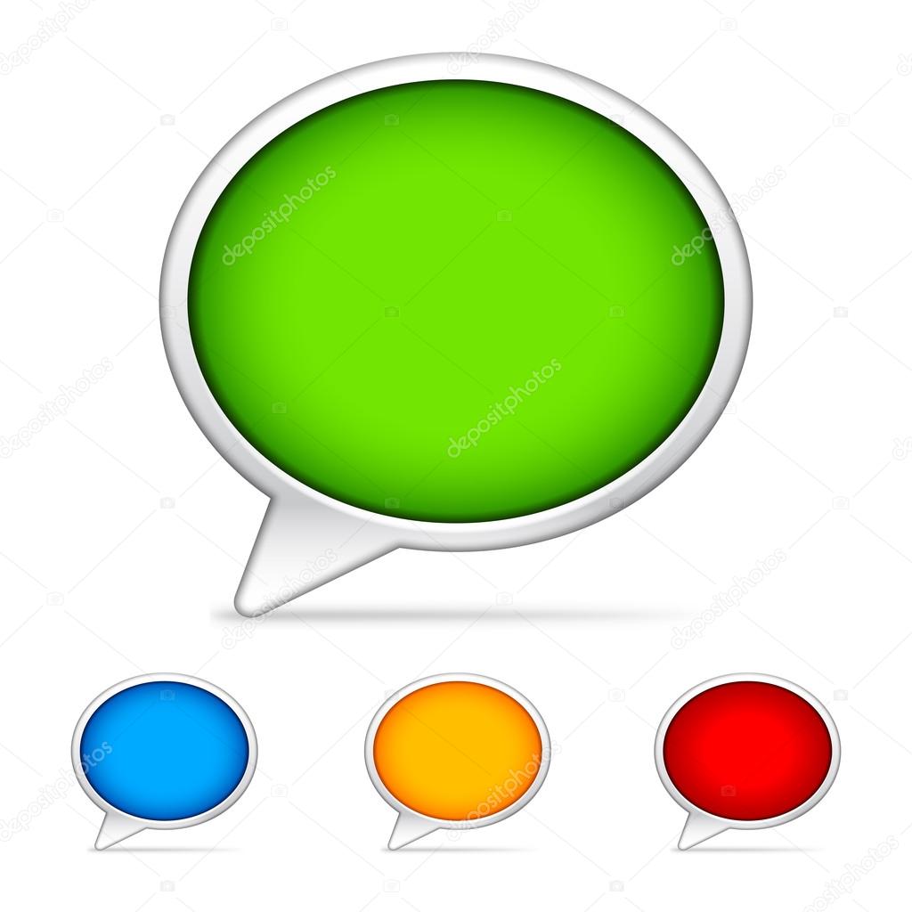 Color Speech Bubbles
