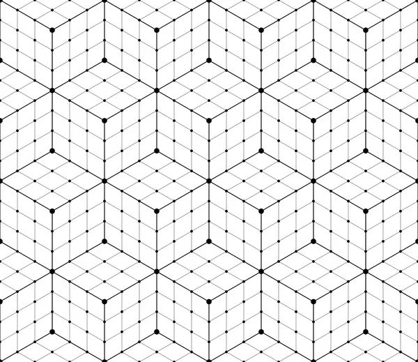 Geometrisches Mesh nahtloses Muster — Stockvektor