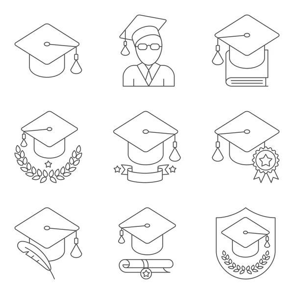 Conjunto de iconos de educación — Vector de stock