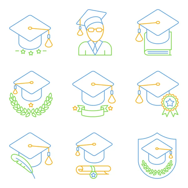 Conjunto de iconos de educación — Vector de stock